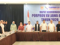 Jelang Porprov XV Jabar 2026, Wawali Kota Bekasi Hadiri Rakor di Bandung