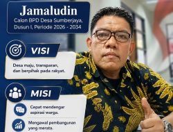 Jamaludin Bawa Semangat Keadilan untuk Desa Sumberjaya