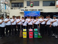 Dukung Lingkungan Asri, Polsek Pondok Gede Gelar Apel Gerakan Jaga Jakarta