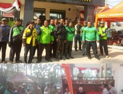 Polsek Medan Satria Bagikan Daging Kurban kepada Ojol dan Tukang Parkir di Hari Raya Idul Adha 1447 H