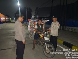 Polsek Medan Satria melaksanakan Kegiatan Rutin Yang Ditingkatkan, Cipta Kondisi, Patroli Skala Sedang Antisipasi guantibmas.