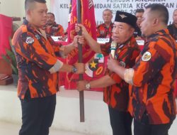 Andy Novianto Resmi Pimpin Pemuda Pancasila Ranting Kelurahan Medan Satria