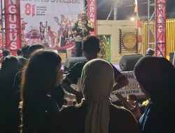 Bhabinkamtibmas Polsek Medansatria Hadiri Puncak Panggung Hiburan HUT Kemerdekaan RI ke-81