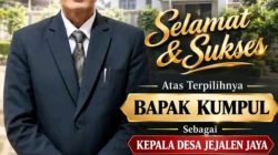 Kumpul Sebra Menang Pilkades Jejalen Jaya, Lanjutkan Kepemimpinan 2026-2034