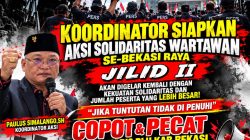 Asep Surya Atmaja Dilantik Jadi Bupati Bekasi Definitif, Koordinator Aksi Desak Penyelesaian Tiga Tuntutan Solidaritas Wartawan Se-Bekasi Raya